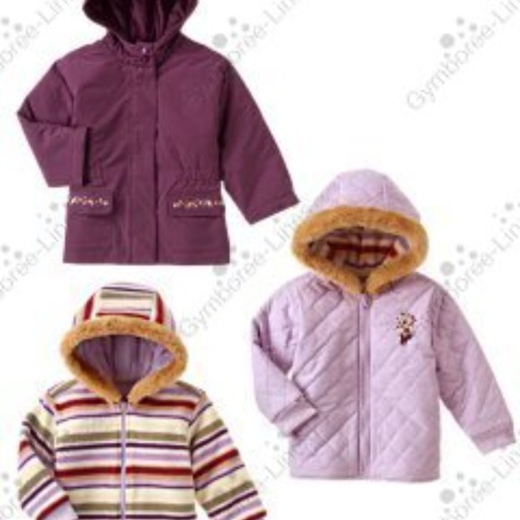 NWT Gymboree Girl Purple Embroidered Flower 4-In-1 Jacket Size 4 - Picture 15 of 15